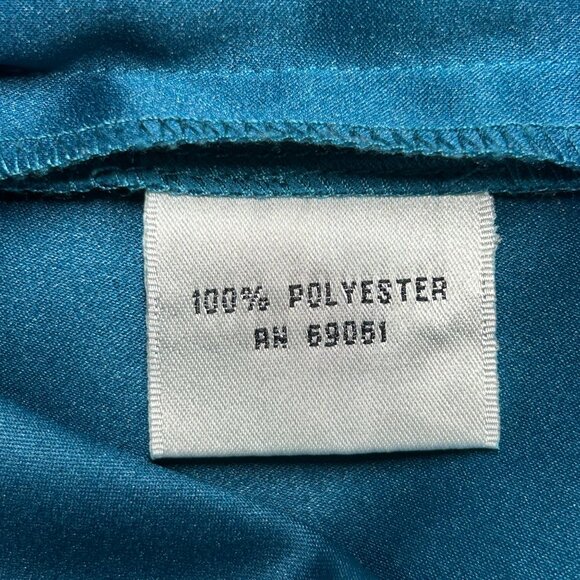 Talbots Women's Long Sleeve Suede Feel Button Shirt in Blue - Size L - Picture 5 of 5